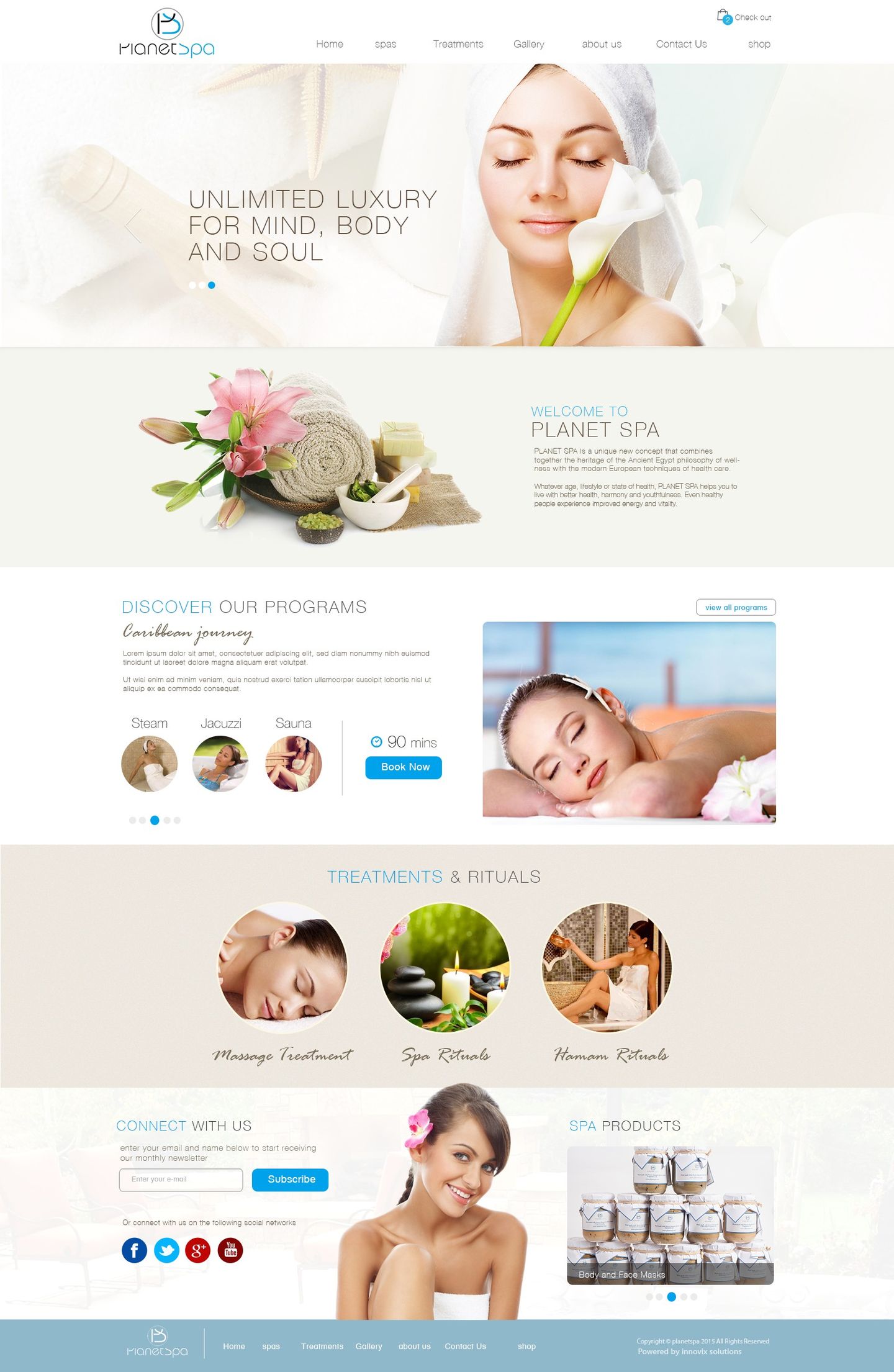 Planet Spa Website